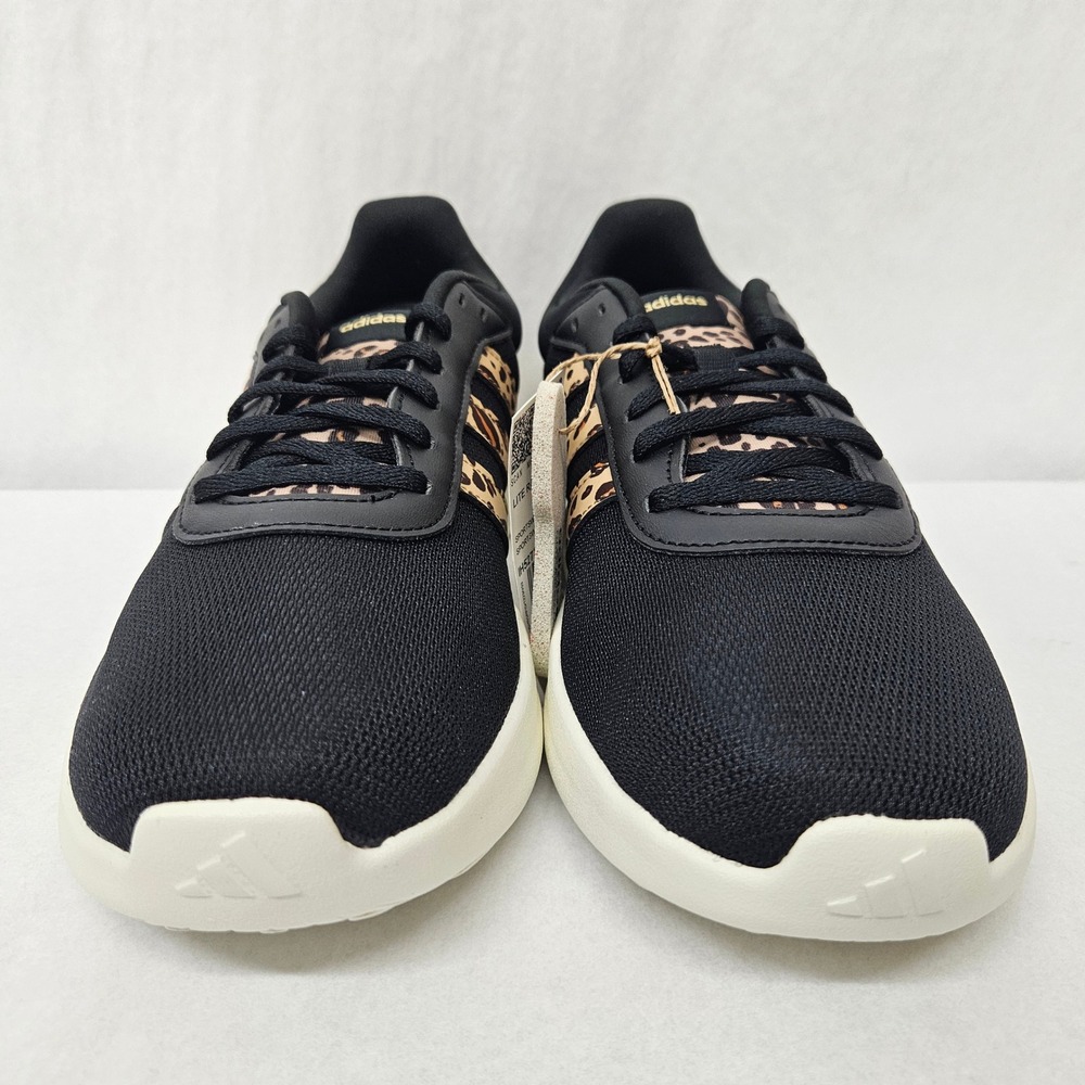 Adidas Lite Racer 4.0 Running Shoes IH5273 Black Leopard Print Womens Size 10 - Picture 4 of 9